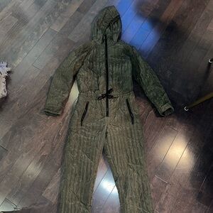 Retro one piece ski suit